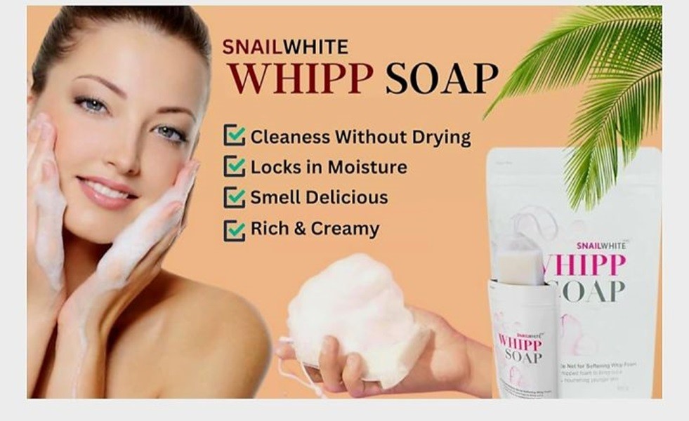 4x Snail White Whipp Soap Bar Foam with Delicate Softening White Namu Life 100g