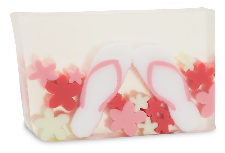 Primal Elements Pink FLIP FLOPS Sandals 7.0+ ounce Handcrafted Glycerin Soap