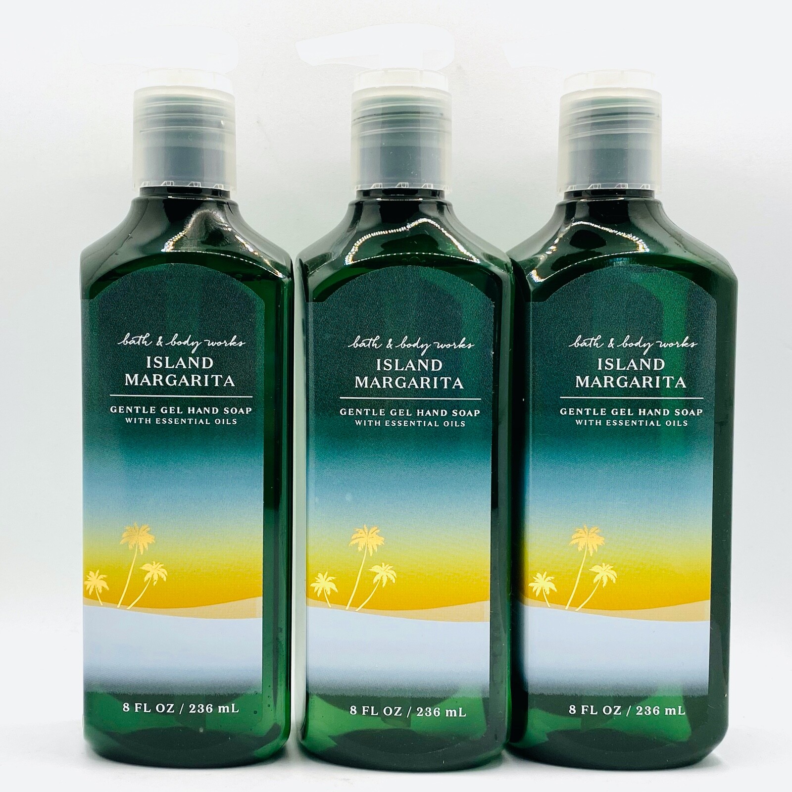 4-Pack Bath & Body Works ISLAND MARGARITA Gentle Gel Hand Soap Wash 8 fl.oz