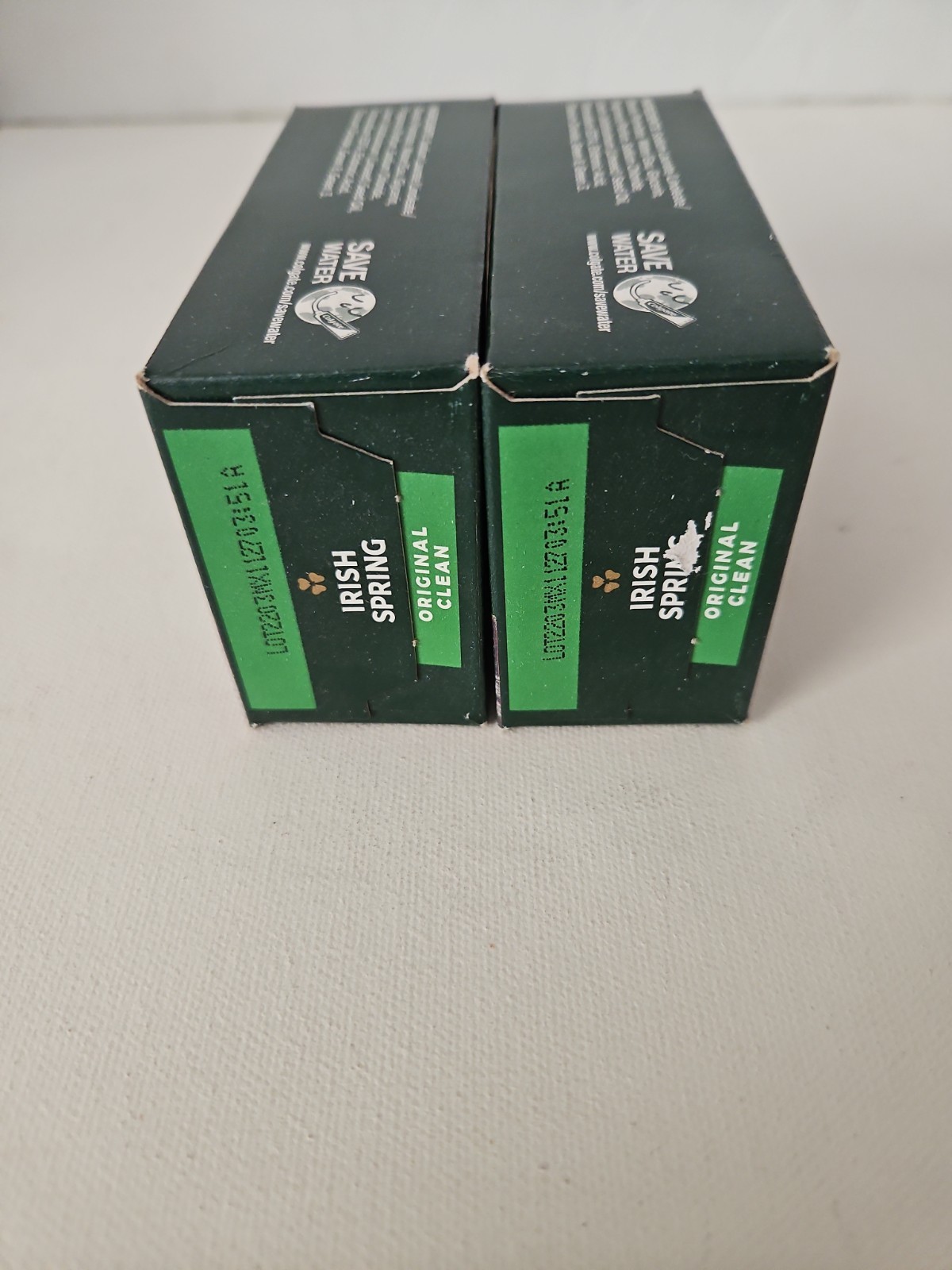 IRISH Spring ORIGINAL CLEAN 12 Hour Deodorant Bar Soap (2) 4 oz. MEXICO