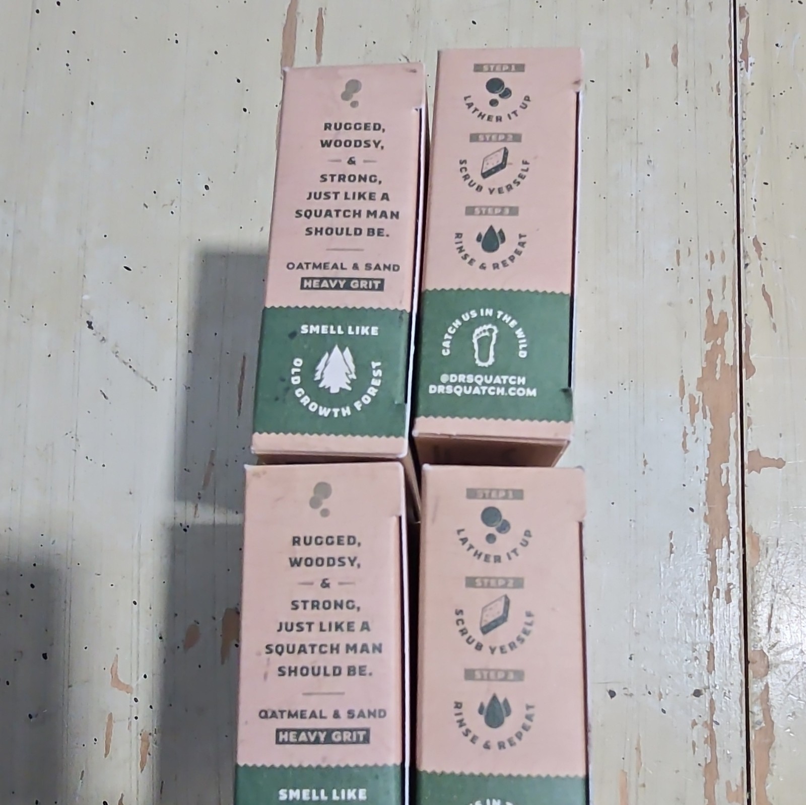 Dr. Squatch Pine Tar Men’s Body Bar Soap 5 oz Multipack w/ Oatmeal & Sand
