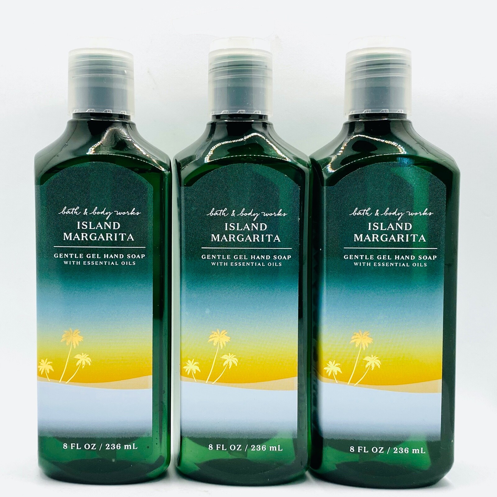 4-Pack Bath & Body Works ISLAND MARGARITA Gentle Gel Hand Soap Wash 8 fl.oz
