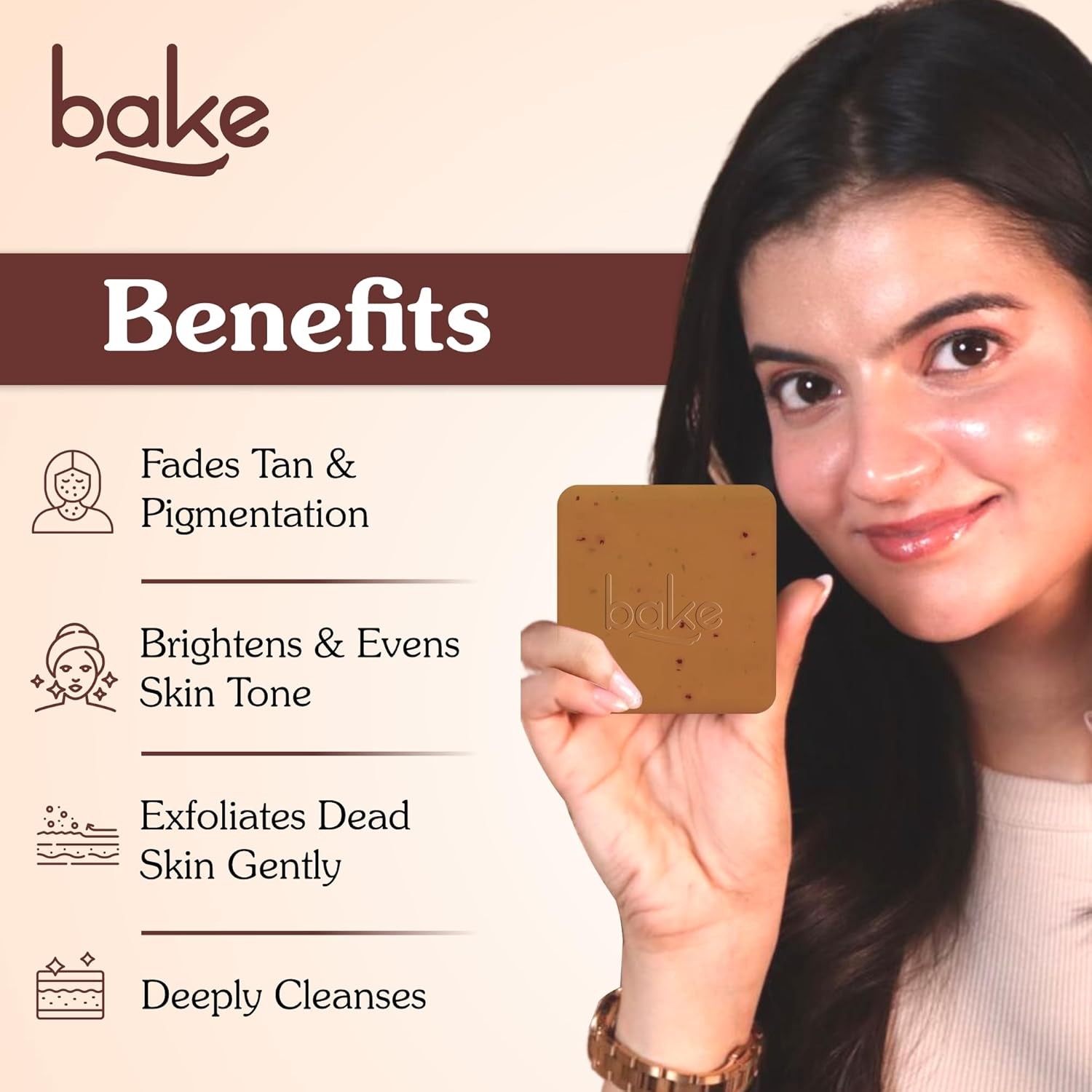 BAKE De-Tan Coffee Soap – 2 x 100g Bars | Anti-Tan, Pigmentation & Dark Spot