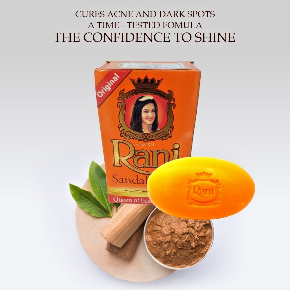 Sandalwood Soap Rani Ayurveda Pure Natural Beauty Herbal Soap 90g FREE SHIPPING