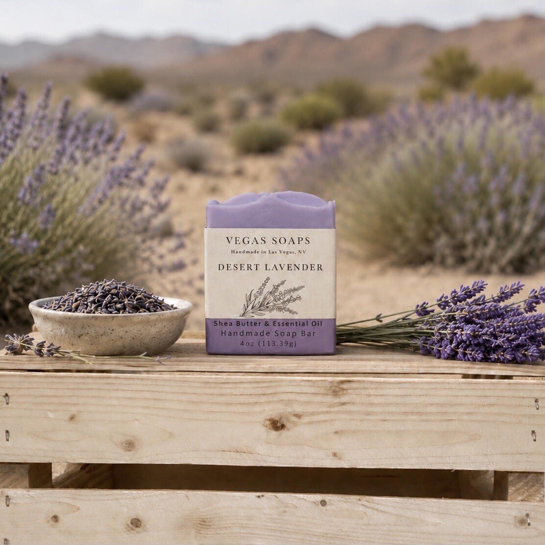 Vegas Soaps Women’s Collection Four Handmade Bars Plant Based Oils & Butters
