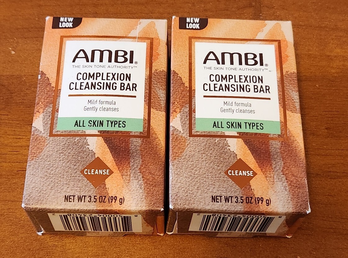Set of 2 AMBI Complexion Cleansing Bar 3.5oz.ea All Skin Types Fresh scent New