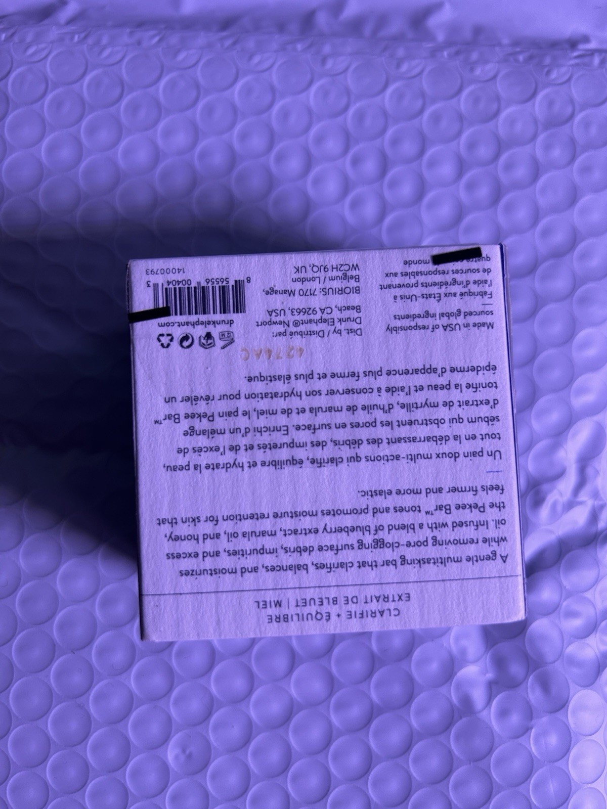 Drunk Elephant Pekee Bar – Multi-Tasking Face Wash and Moisturizing Bar Clean…
