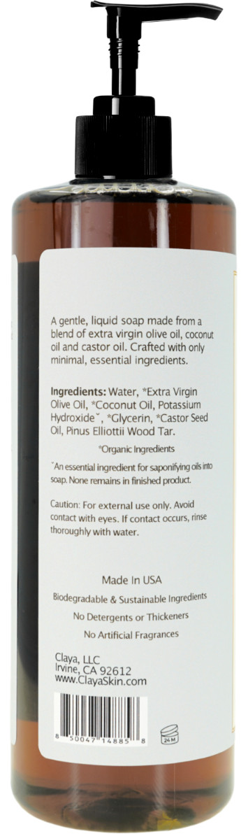 Pine Tar Liquid Castile Soap (Pump Cap) – Organic ingredients