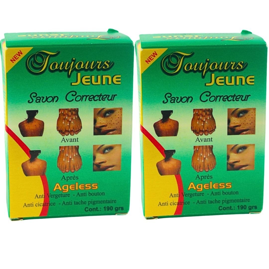 Toujours Jeune Savon Correcteur Ageless Exfoliating Soap For Clear Skin 190g 2-P