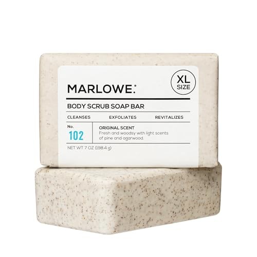 MARLOWE No. 102 Body Scrub Soap 7oz Exfoliating Bar