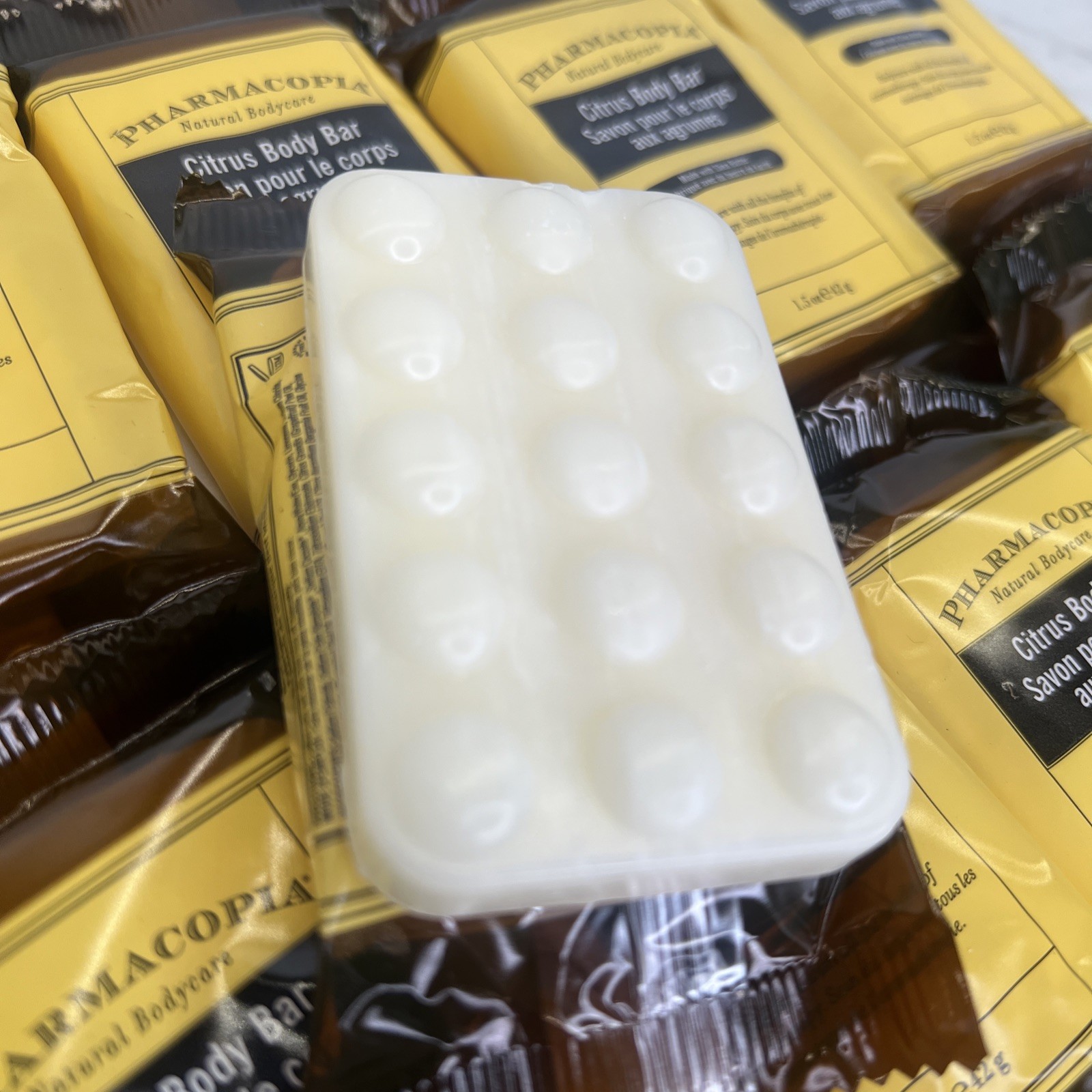Pharmacopia Citrus Body Bar Aromatic Soap, 1.5 oz Travel Size, Lot of 10 Bars