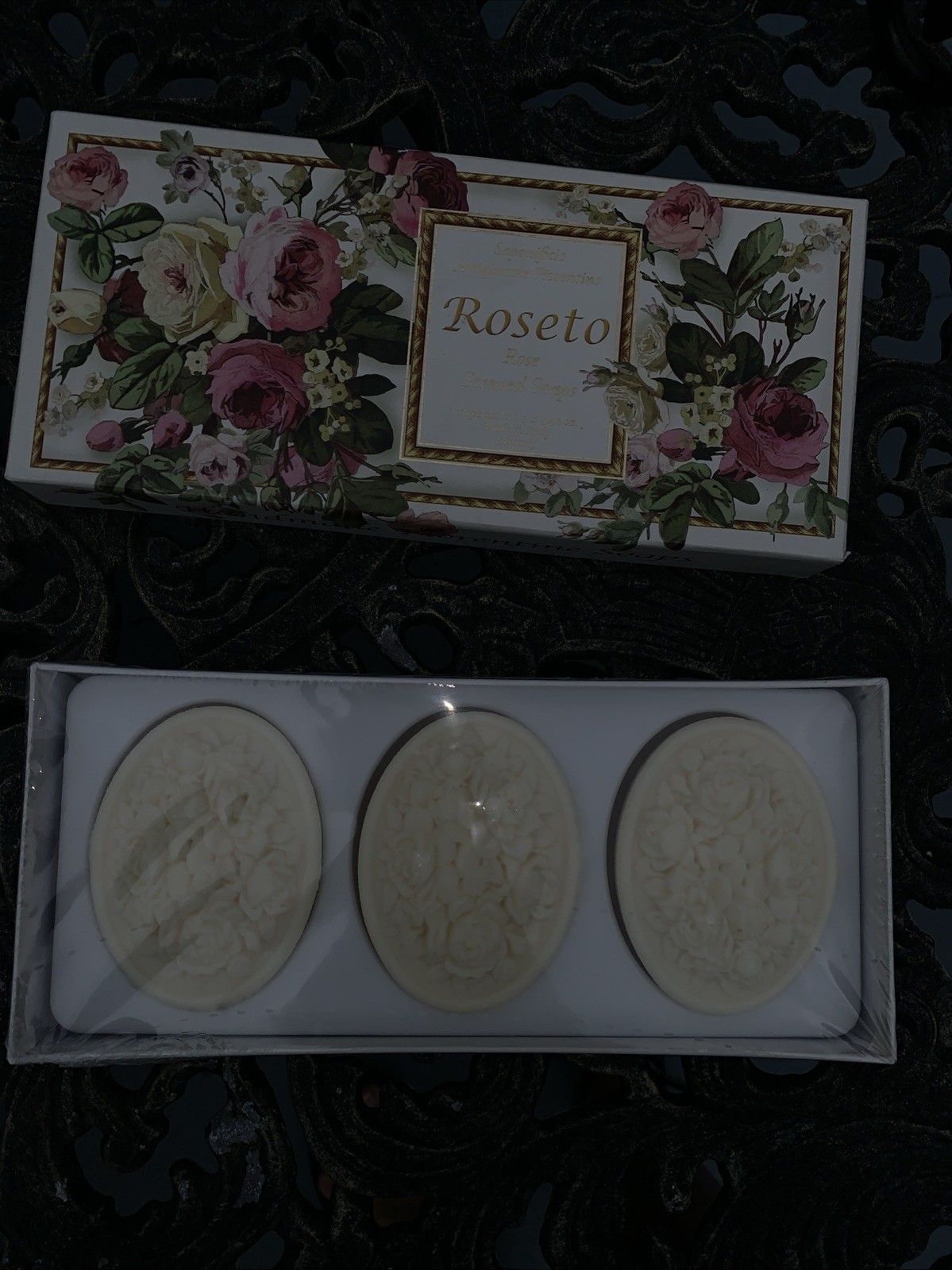 Saponificio Artigianale Fiorentino Rose Scented Soaps 3-Pack – 4.40 oz Each