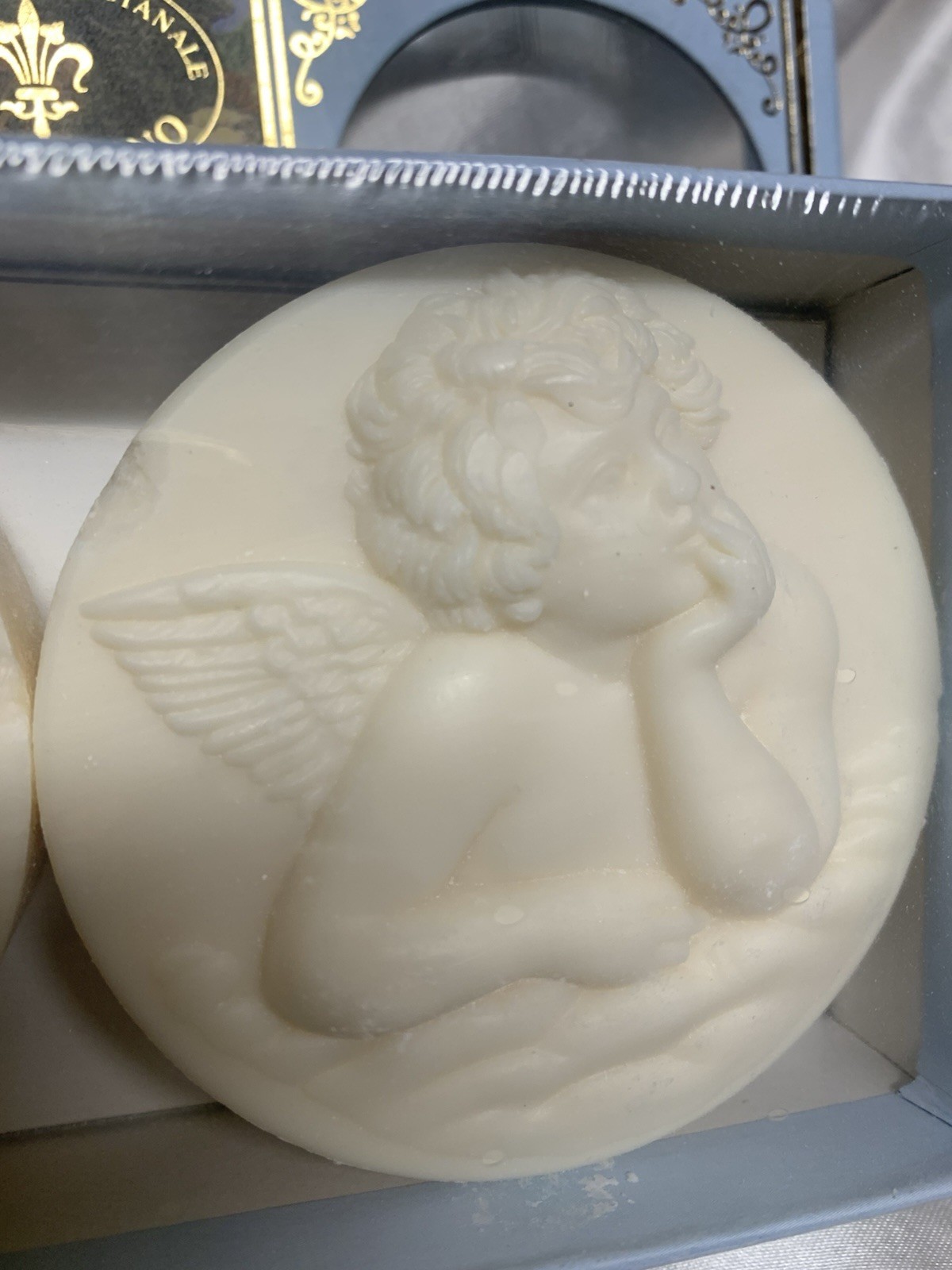 SAPONIFICIO ARTIGIANALE FIORENTINO 3 Angel Cherub Boxed Soaps Made In Italy
