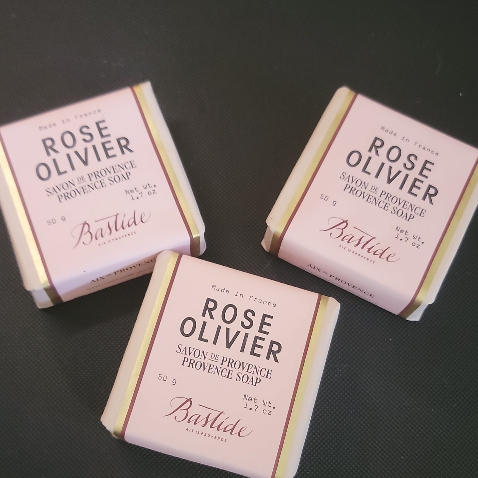 Bastide Rose Olivier Aix-en-Provence Provence Soap Bar 1.7 oz Travel Size Rose