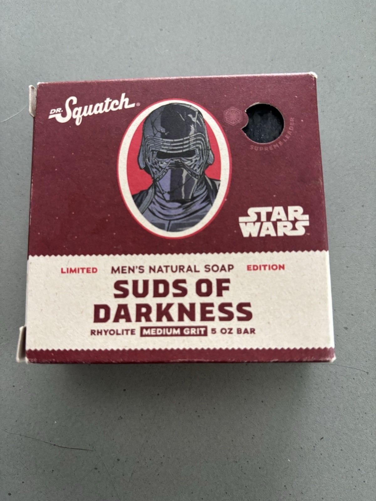 DR. SQUATCH “STAR WARS SUDS OF DARKNESS” MEN’S NATURAL SOAP 5 OZ BAR – FREE SHIP