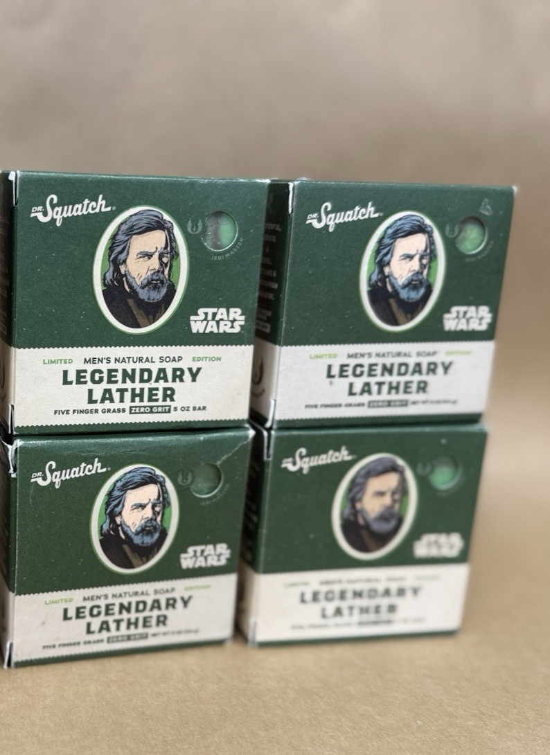 4 Dr. Squatch STAR WARS Legendary Lather, Zero Grit Wash Soap