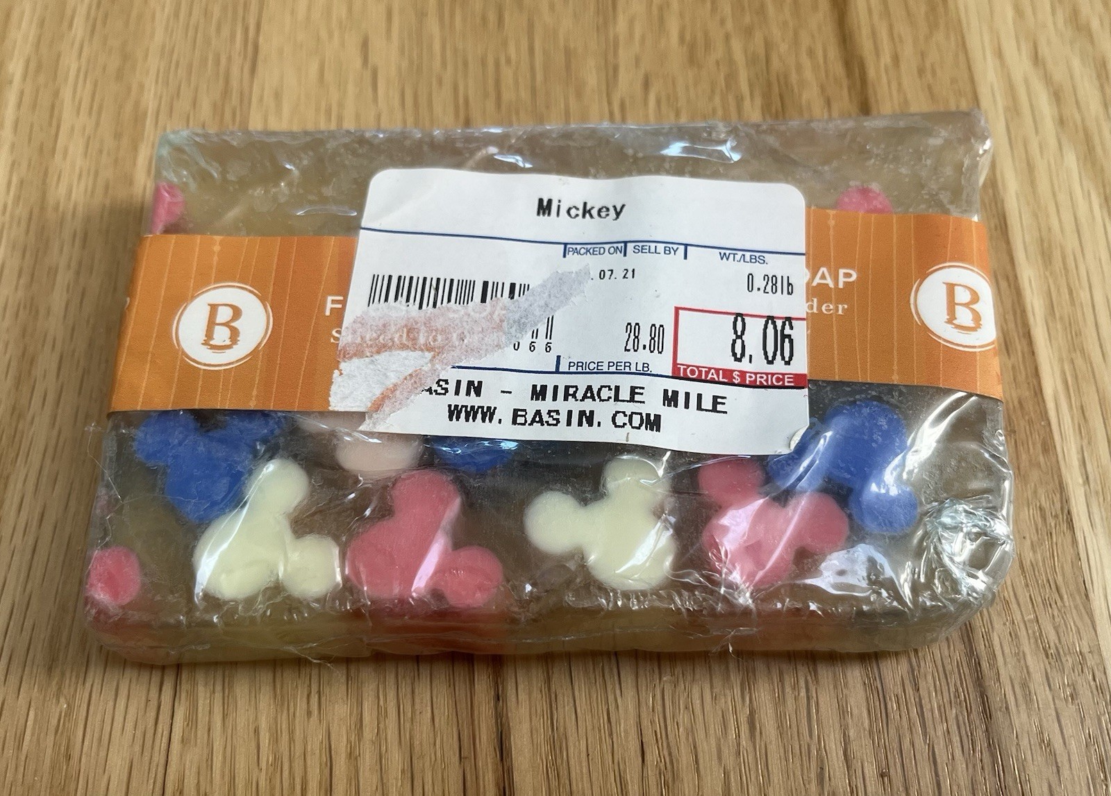 FRESH SOAP Walt Disney Mickey Mouse Pink Blue White NEW