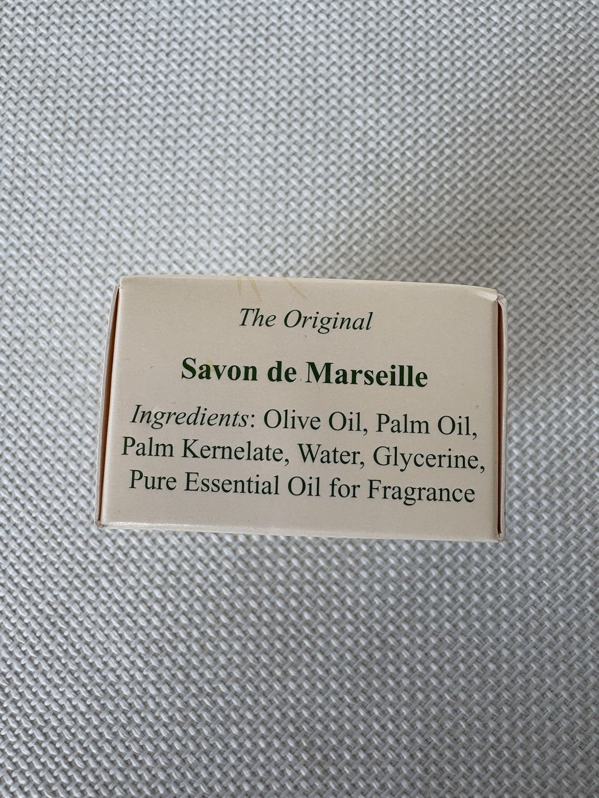 Olivia Care Natural Olive Oil Bath Soap French Green Tea 4.75 Oz New