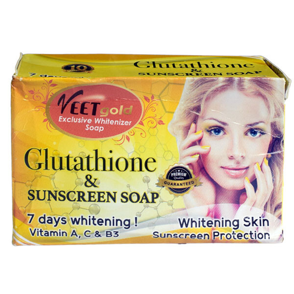 VEETGOLD GLUTATHIONE & SUNSCREEN SOAP VITAMIN A,C & B3