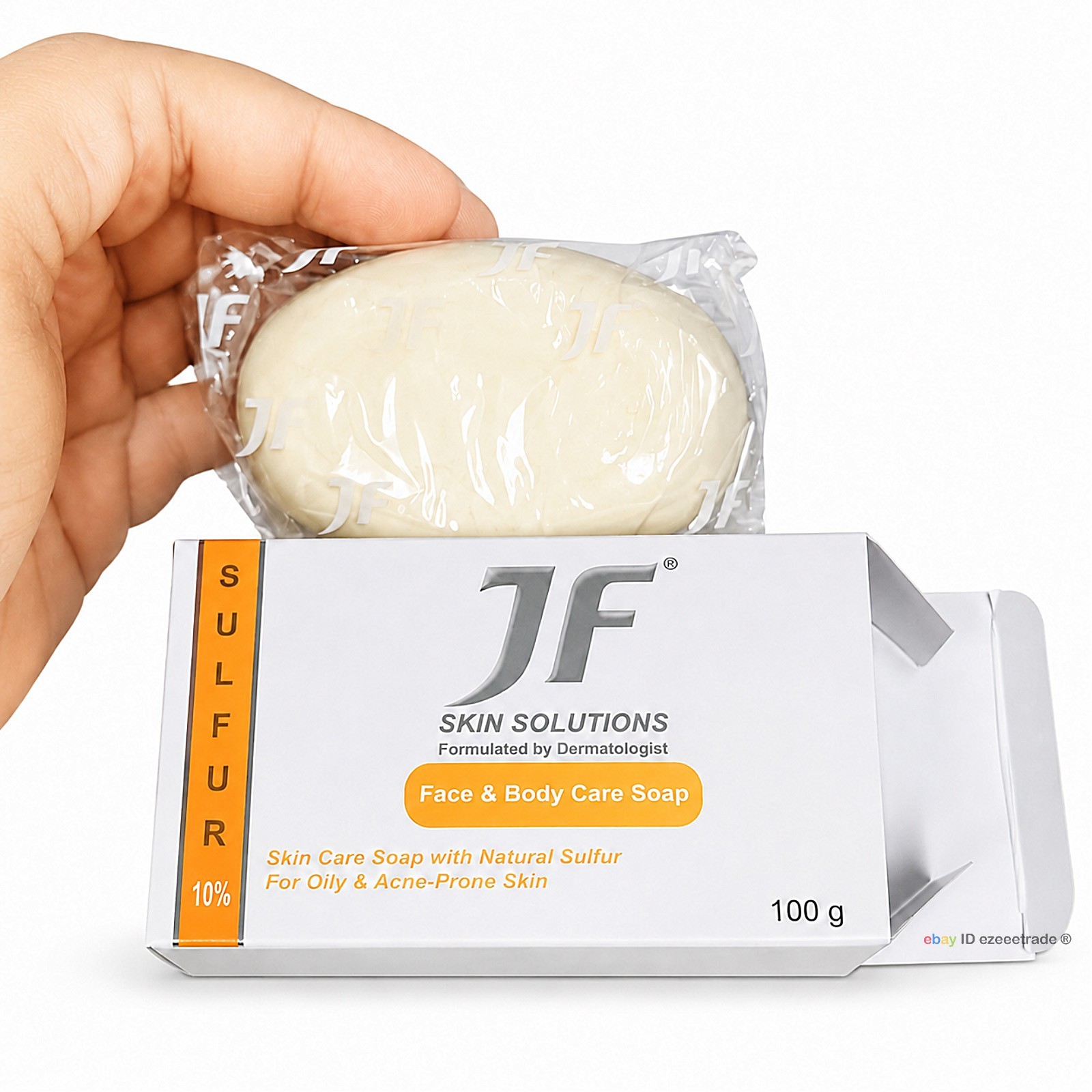 JF Skin Solutions Face Body Care Soap Bar 100g Oily Skin Sealed