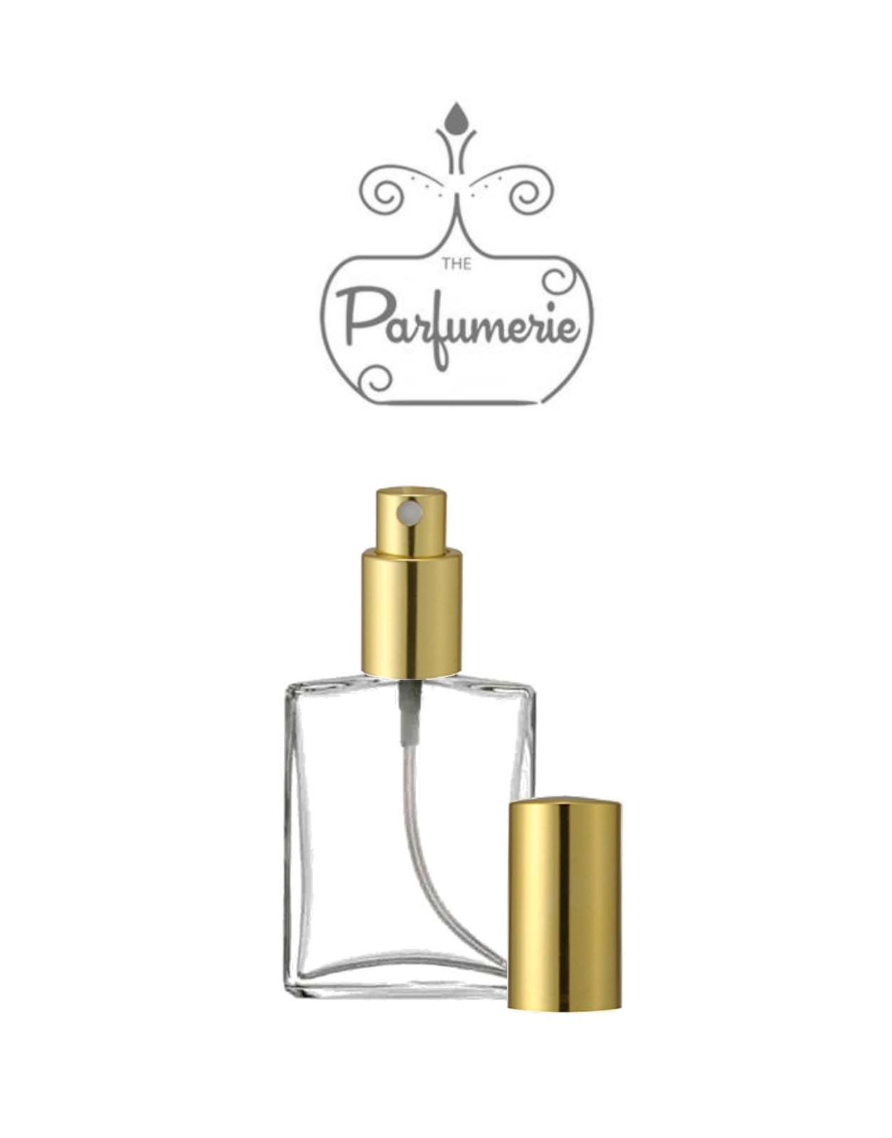 Glass Spray/Atomizer Refillable Perfume Bottle 1 or 2 oz. Empty Flat 30 or 60 ml
