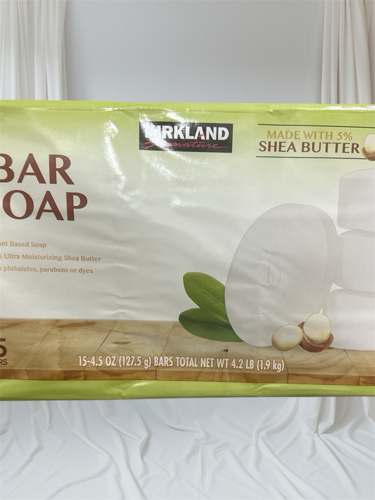 Kirkland Signature Bar Soap with Shea Butter 4.5 Ounce (15 Count)