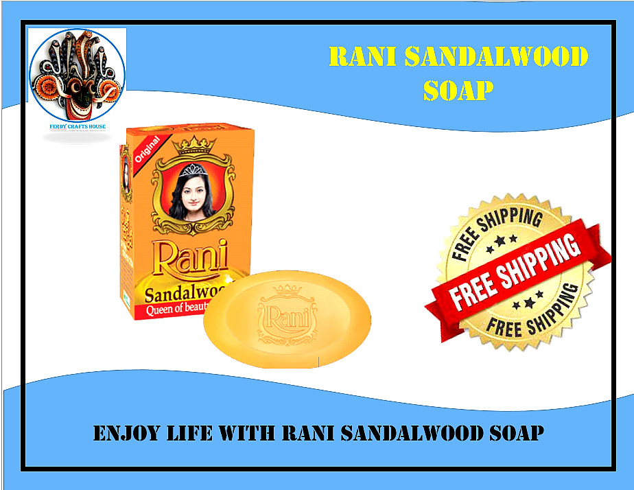 90g Ceylon Rani Natural Beauty Herbal Ayurvedic Body Sandalwood fragrance soap