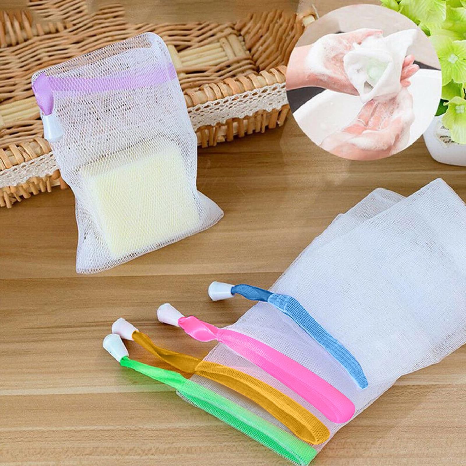 Lagincig 20PCS Soap Bag – Bar Pouch 1 Count (Pack of 20), Multicolor
