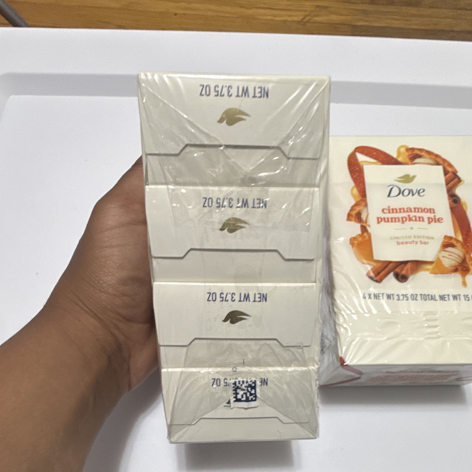 Dove Cinnamon Pumpkin Pie Beauty Bar Soap 4-Pack 3.75 oz Plant-Based