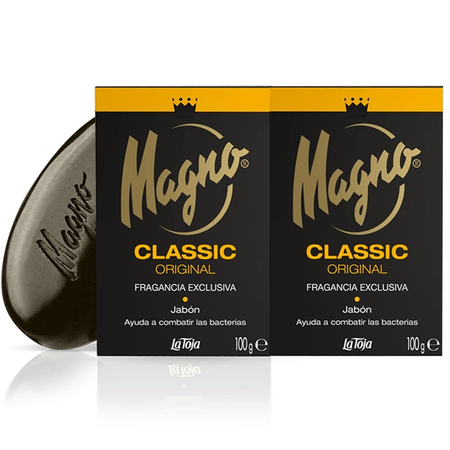 Magno Soap 3.5 oz La Toja. Magno Classic Black 8 packs – Magno Soap 4.4 oz New