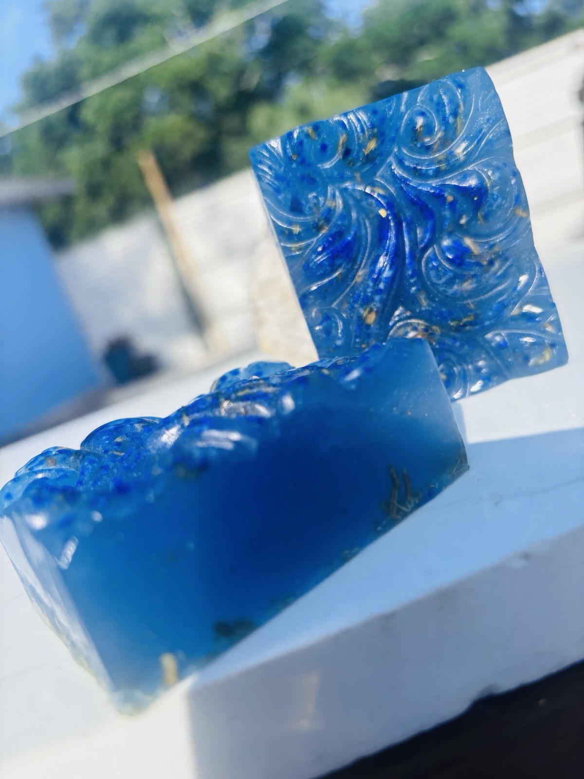Jabón Ritual Body Bar Soap Anise & Fennel Handmade Blue