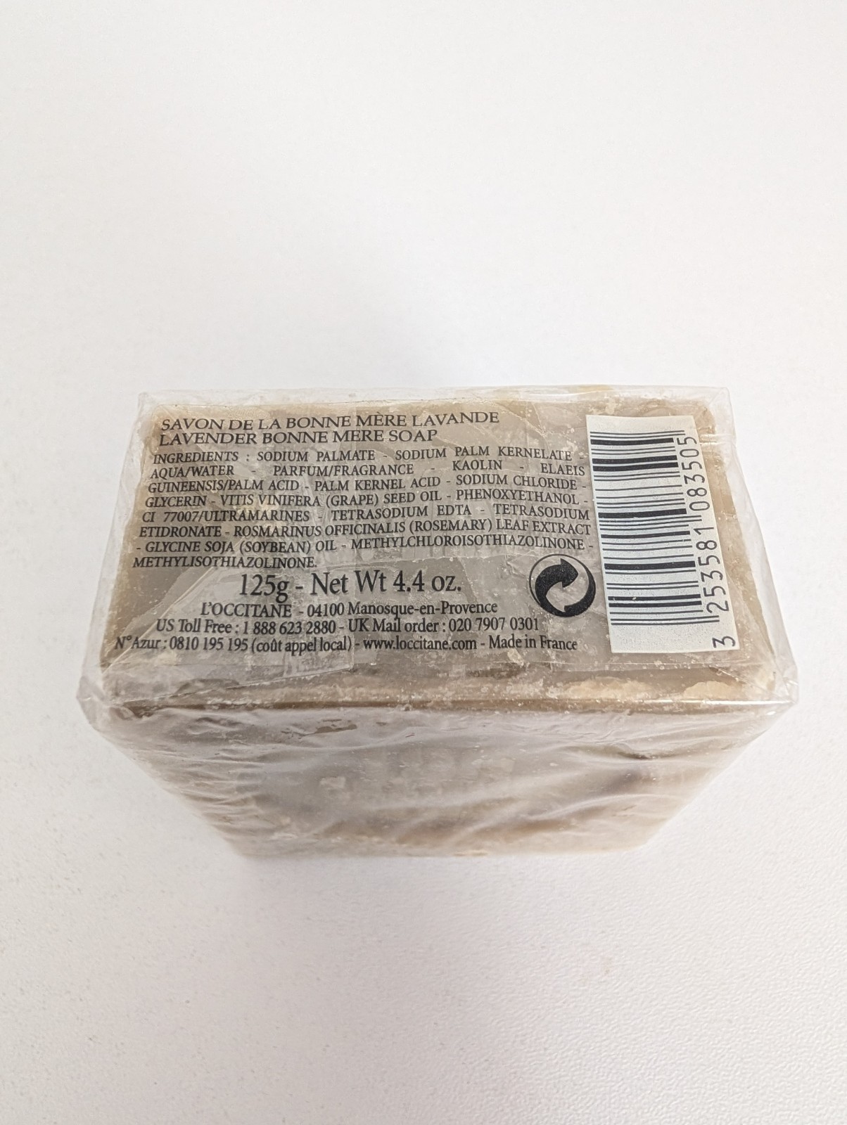 L’OCCITANE Savon Bonne Mere Soap Bar 4.4oz/125g New SEALED