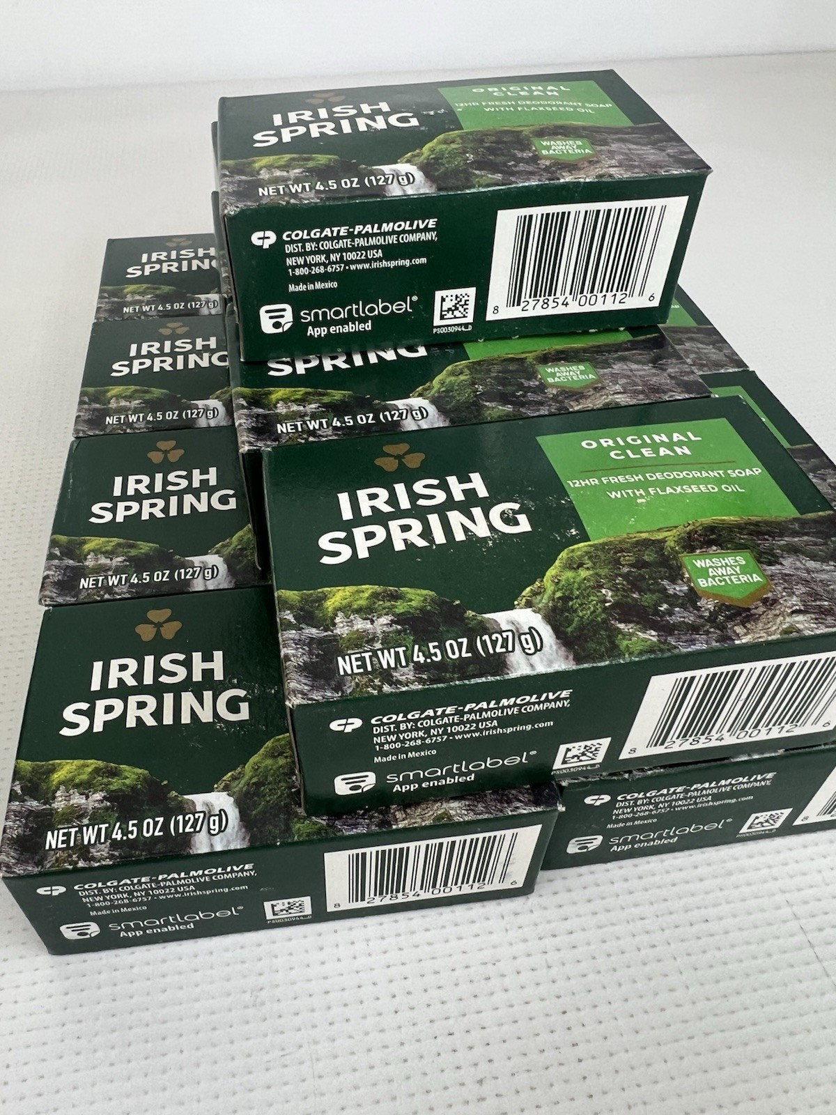 Irish Spring Original Clean Deodorant Soap 4.5 oz Bars Lot of 13