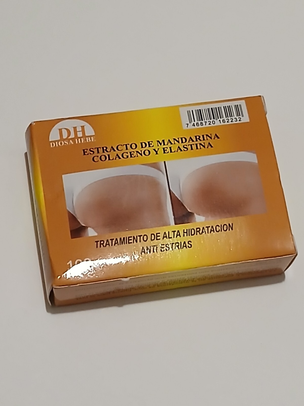 DH Jabon ANTI Estrias Extracto De Mandarina Colageno Y Elastina 100g