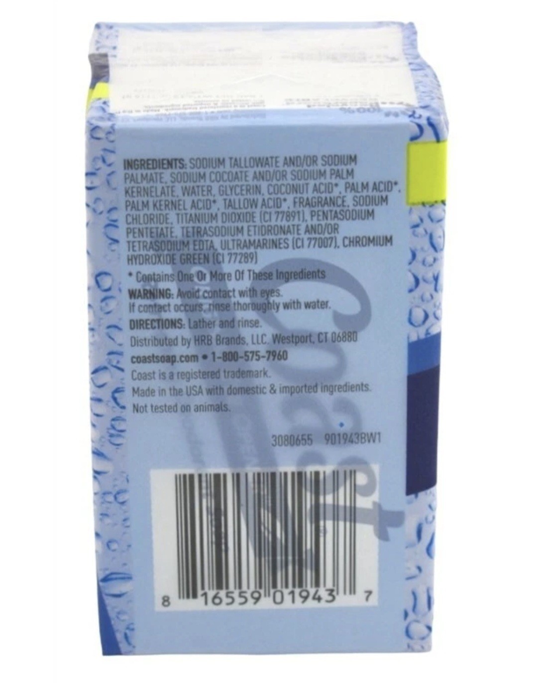 🆕 Coast 🐳 (2-Bars) 4 Oz. FRESH SCENT The Eye Opener Refreshing Deodorant Soap.