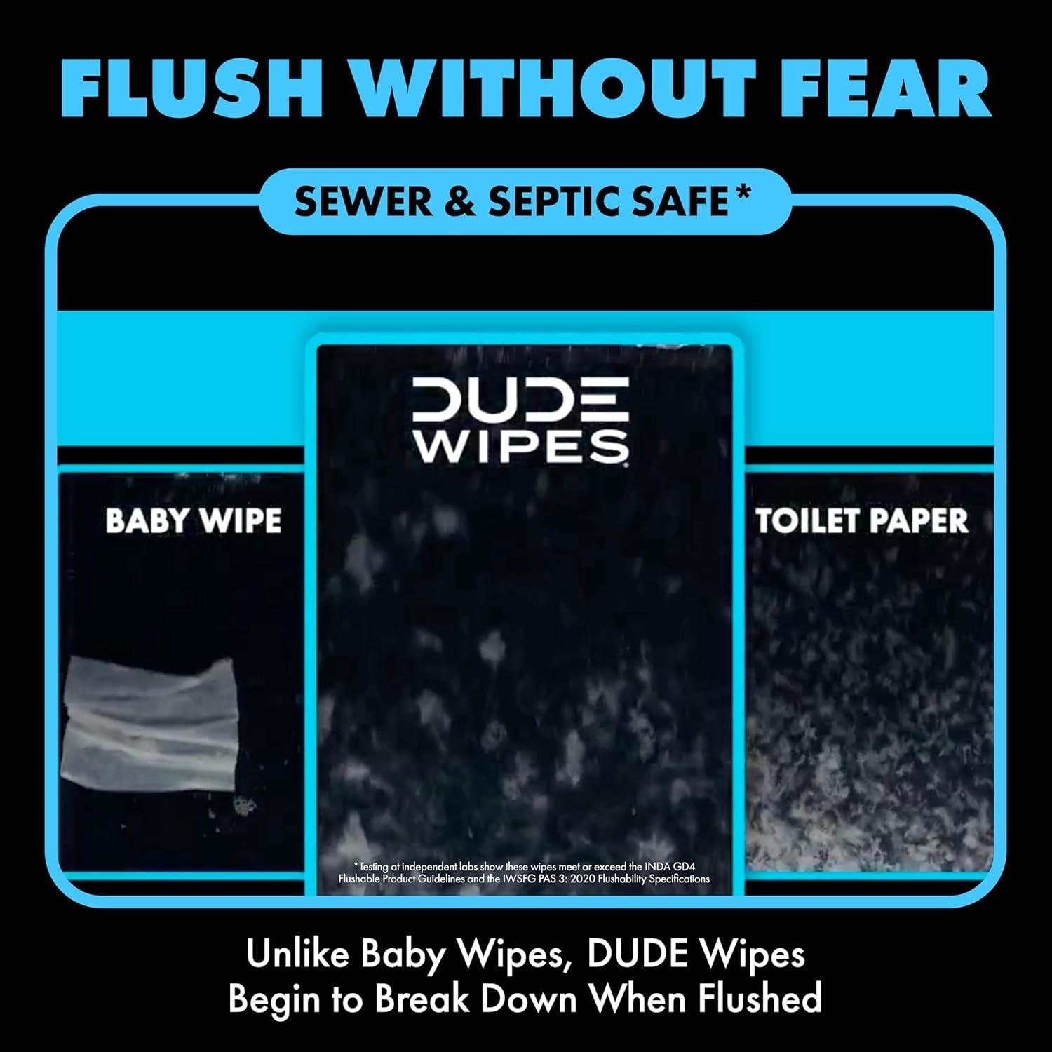 Plant-Based Extra-Large Flushable Wipes – Cleansing & Refreshing 288 Count
