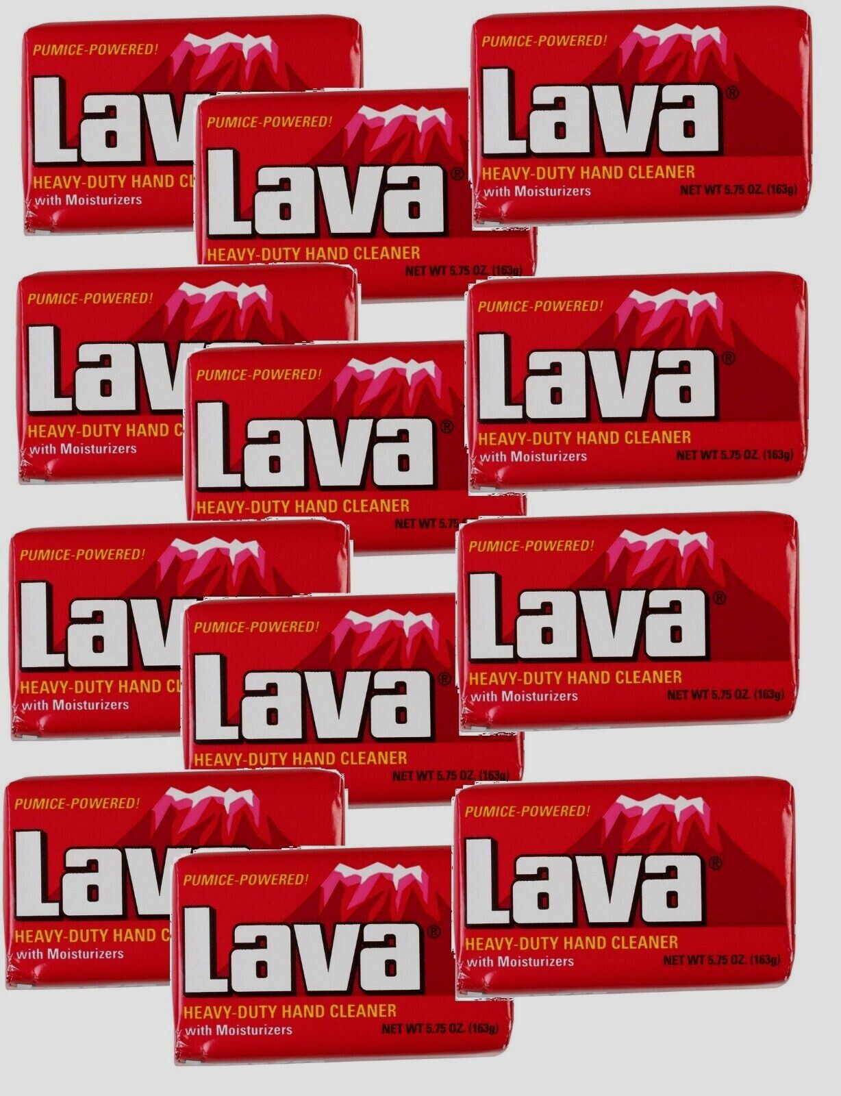 12~ LAVA Bar Green Soap 5.75 Oz Heavy Duty with Pumice Hand Cleaner Grease Dirt