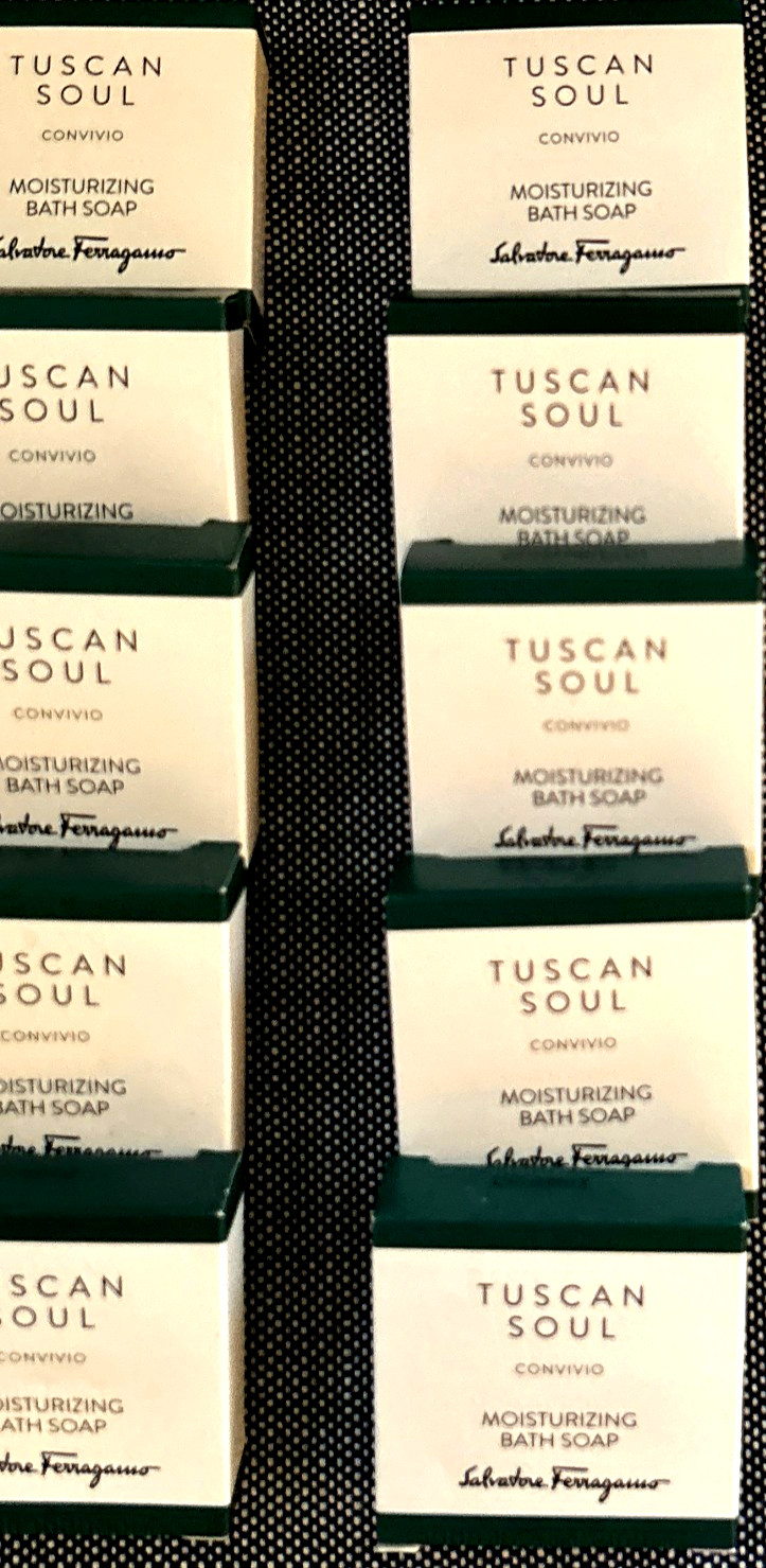 LOT of 10 ~Salvatore Ferragamo Tuscan Soul Convivio Boxed Bar Soap~ 1.8 oz.