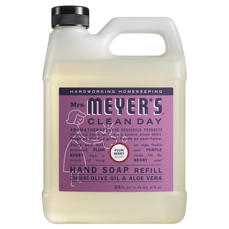 Mrs. Meyer’s 11337 Plum Berry Clean Day Hand Soap Refill 33 oz.