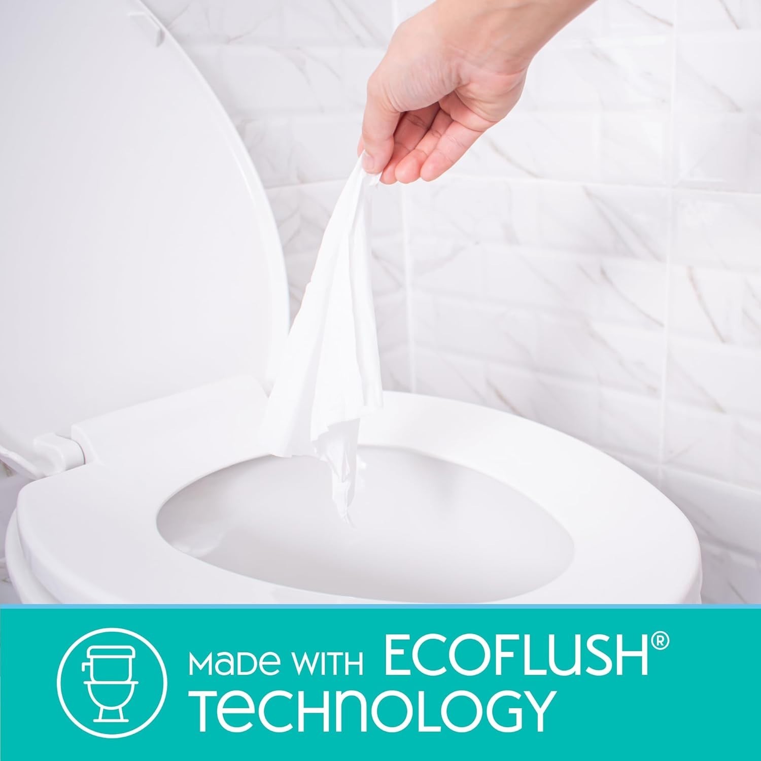 Family-Friendly Flushable Wipes – 8 x 42 Count, Aloe Infusions for Gentle Care