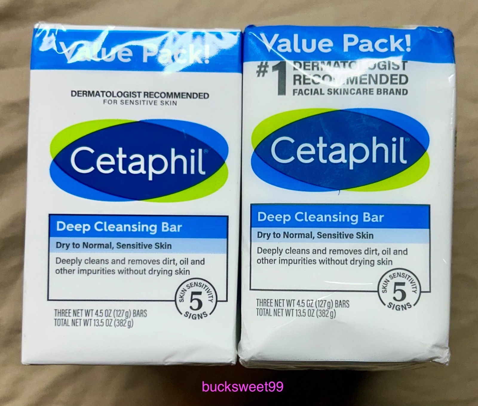 Cetaphil Deep Cleansing Bar – 6 BARS TOTAL