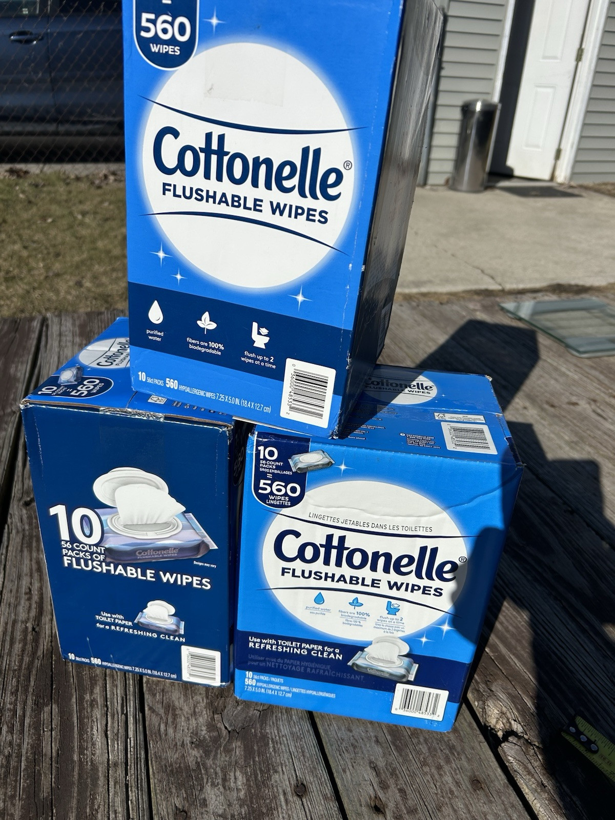 Cottonelle Fresh Care Flushable Wipes 560 Count – Hypoallergenic, Septic Safe