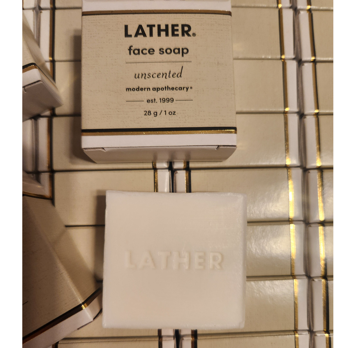100 Pack (1oz each) Lather Bamboo & Lemongrass Face Soap Bars Hotel Motel