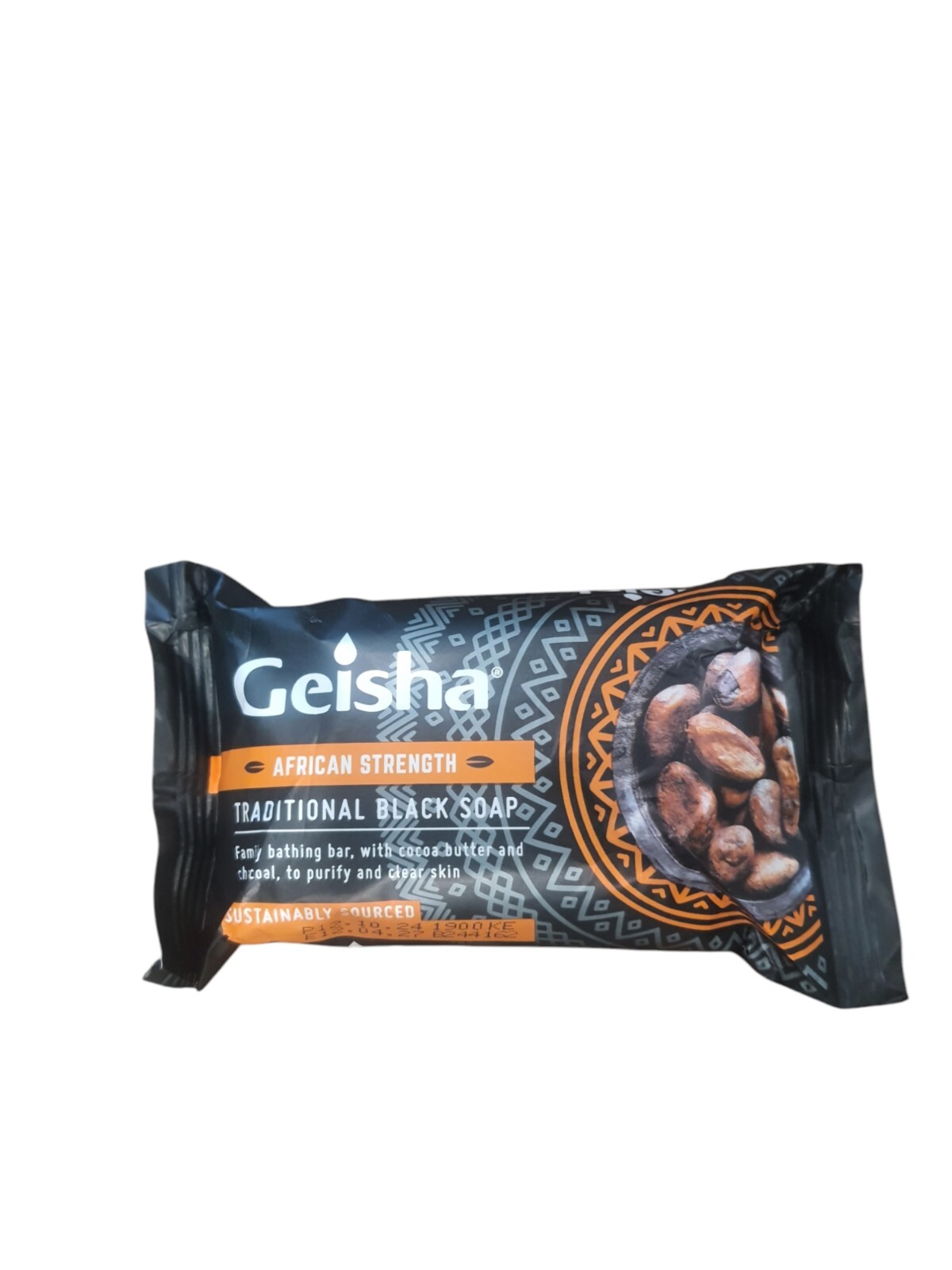 Geisha Traditional Black Soap 200g With Cocoa Butter And Charcoal