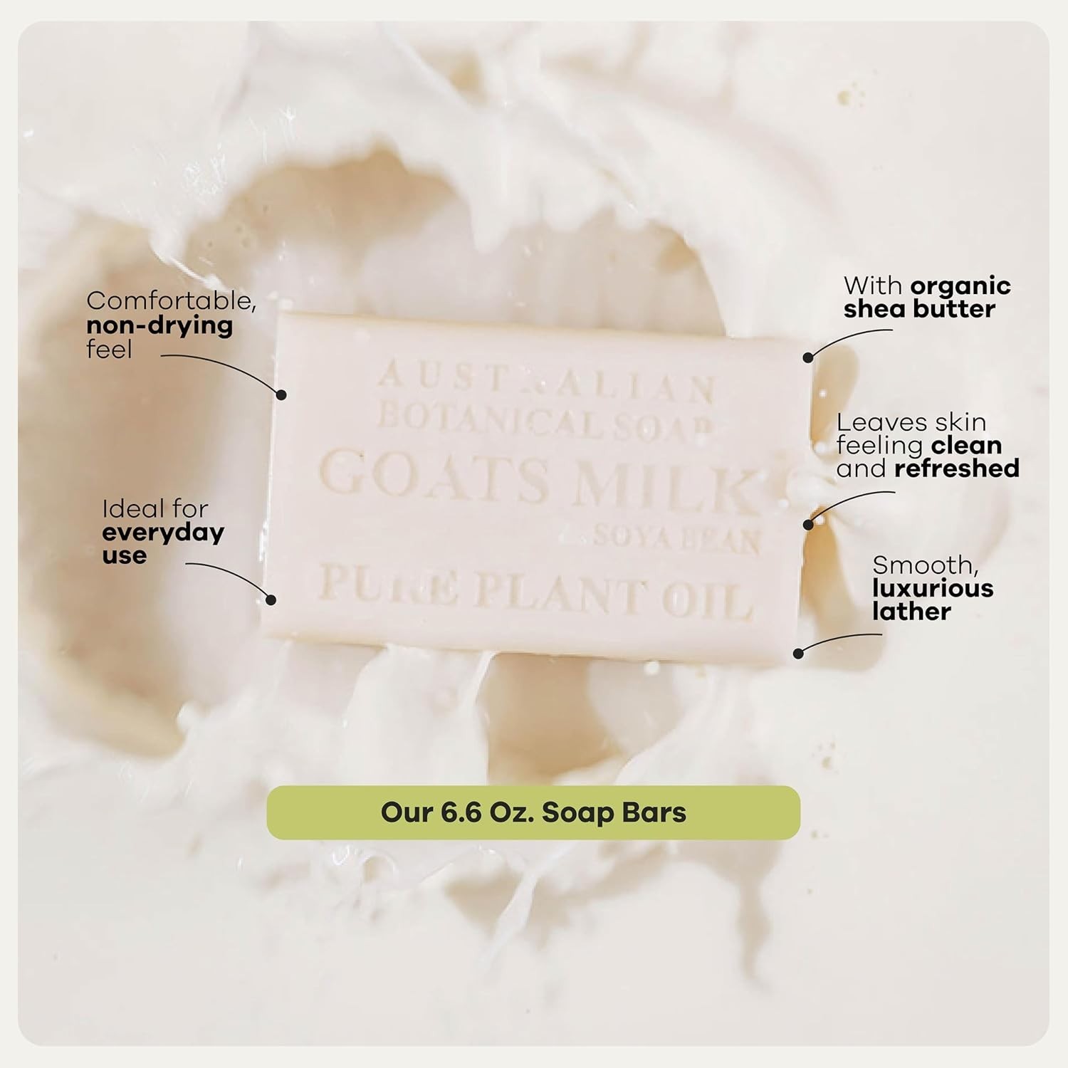 Triple Milled Goat Milk Bars x8