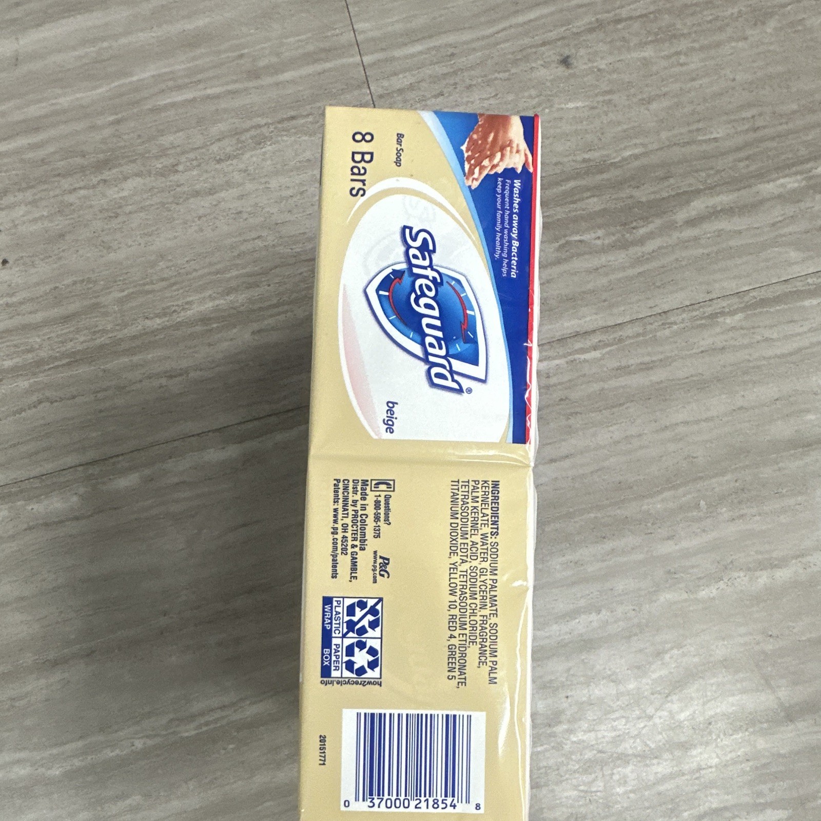 Safeguard Antibacterial Fresh Scent Beige Bar Soap 8Pk 4oz Each 1.99lb