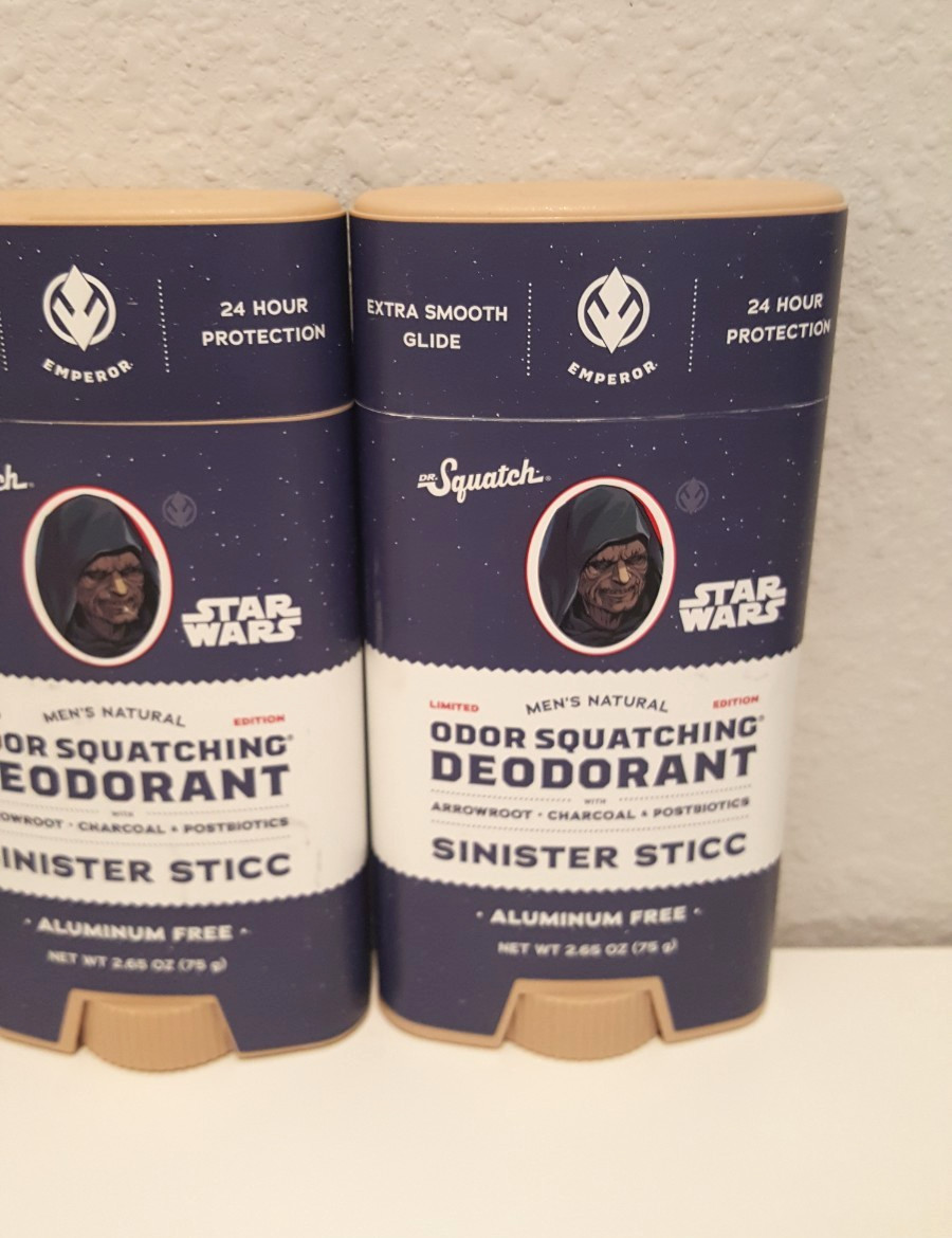 4 Pack – DR. Squatch Men’s Start Wars Edition Deodorant 2.65 fl oz – Soap 5oz