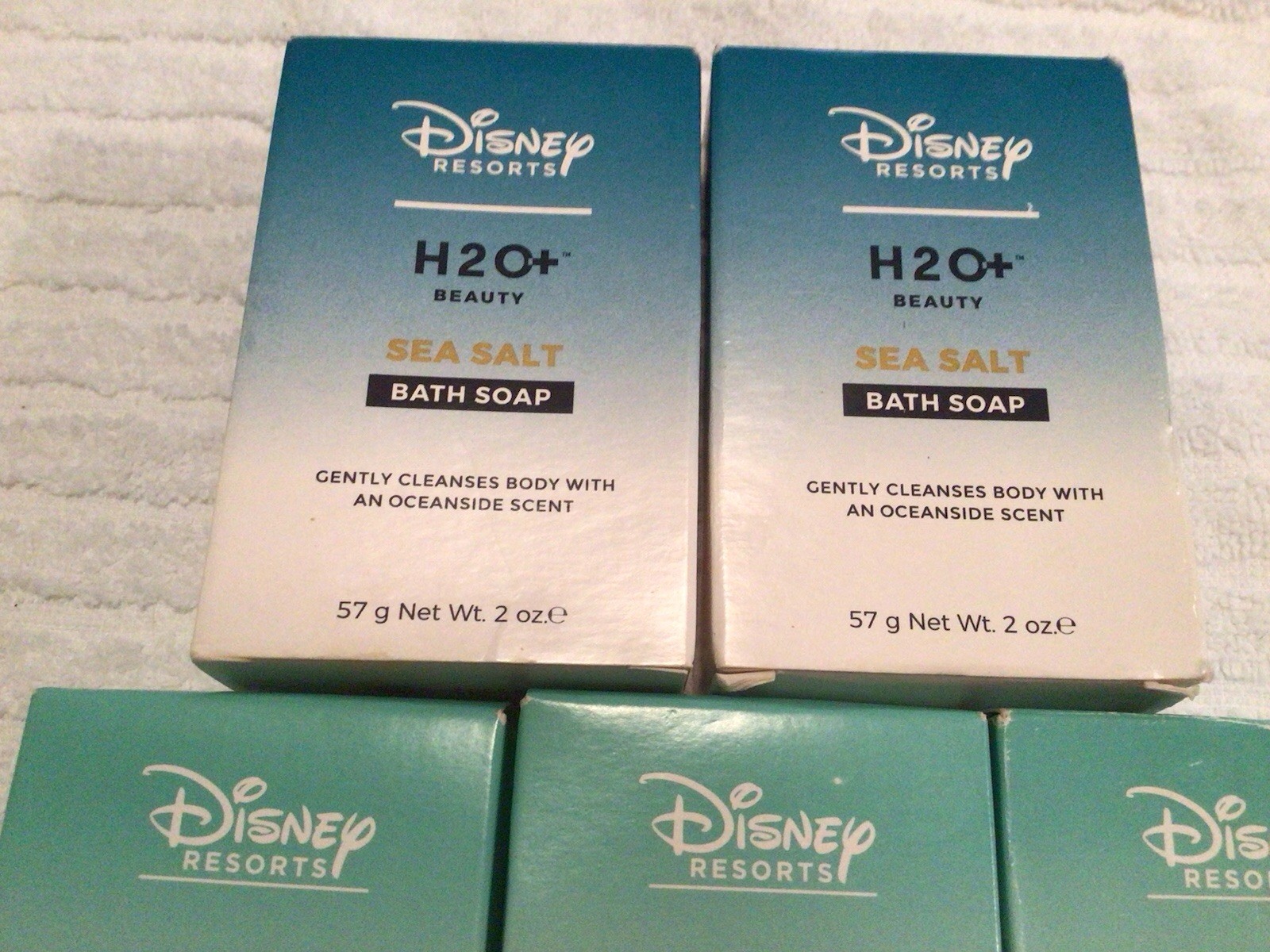 Lot Of 12 Disney Resorts H2O Sea Salt Soap Facial Soap Mouthwash Shower Caps