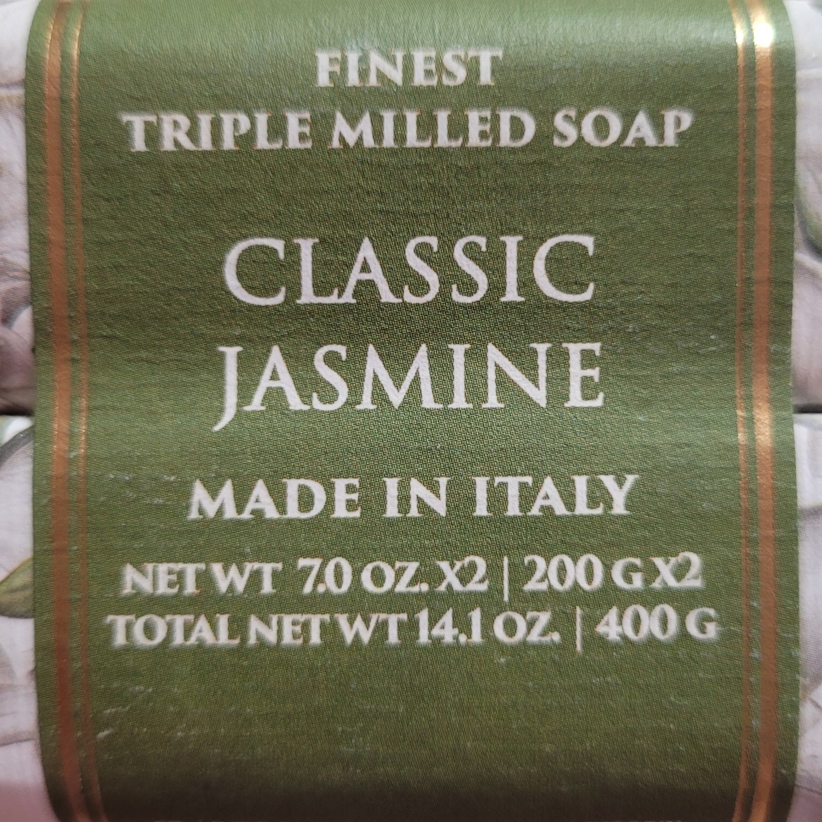Classic Jasmine Hopificio Finest Triple Milled Soap 7 oz Lot of 2 Italy New