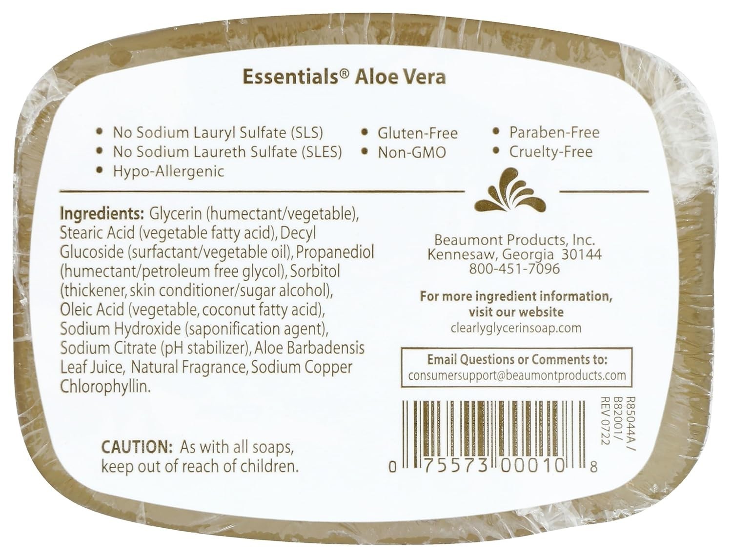Organic Aloe Vera Glycerine Soap 4 oz – Gentle Cleansing for Sensitive Skin